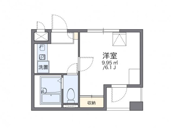 レオパレスアストラーレ茶屋町東の物件間取画像